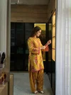 Nsr 909 Heavy Pure Natural Crepe Kurti With Farshi Pant